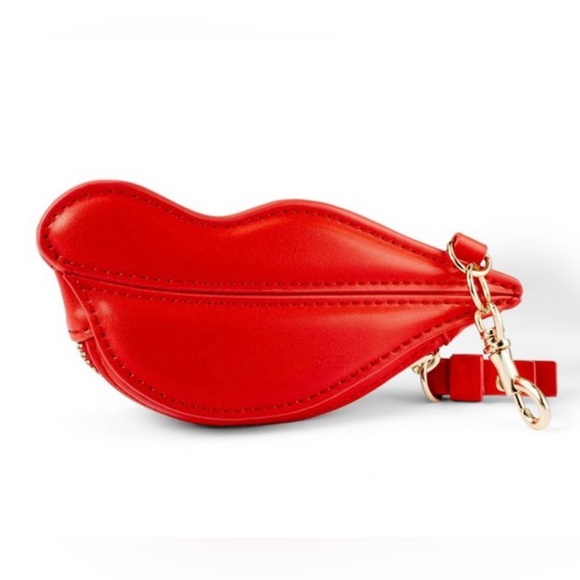 NWT Diane Von Furstenberg RED LIPS COIN POUCH Purse Accessory Viral - Picture 5 of 7